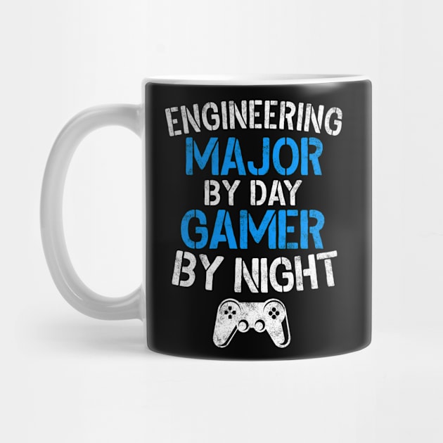 Engineering Major By Day Gamer By Night Gaming Gift by stayilbee